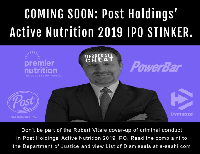 Rob Vitale Post Holdings IPO