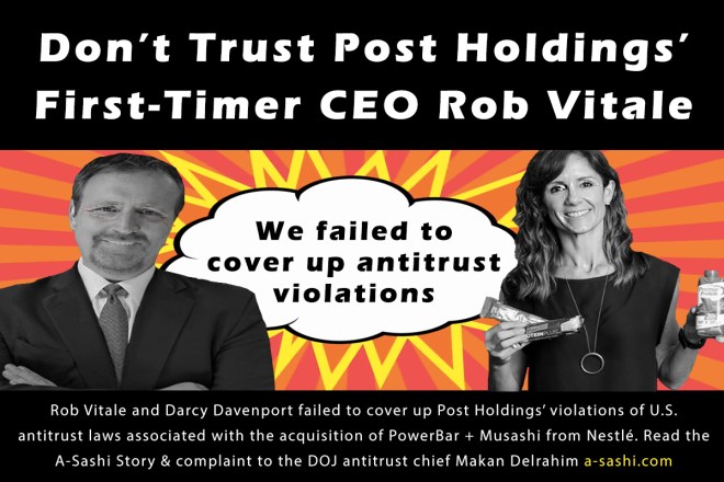 Rob Vitale Darcy Davenport Post Holdings IPO